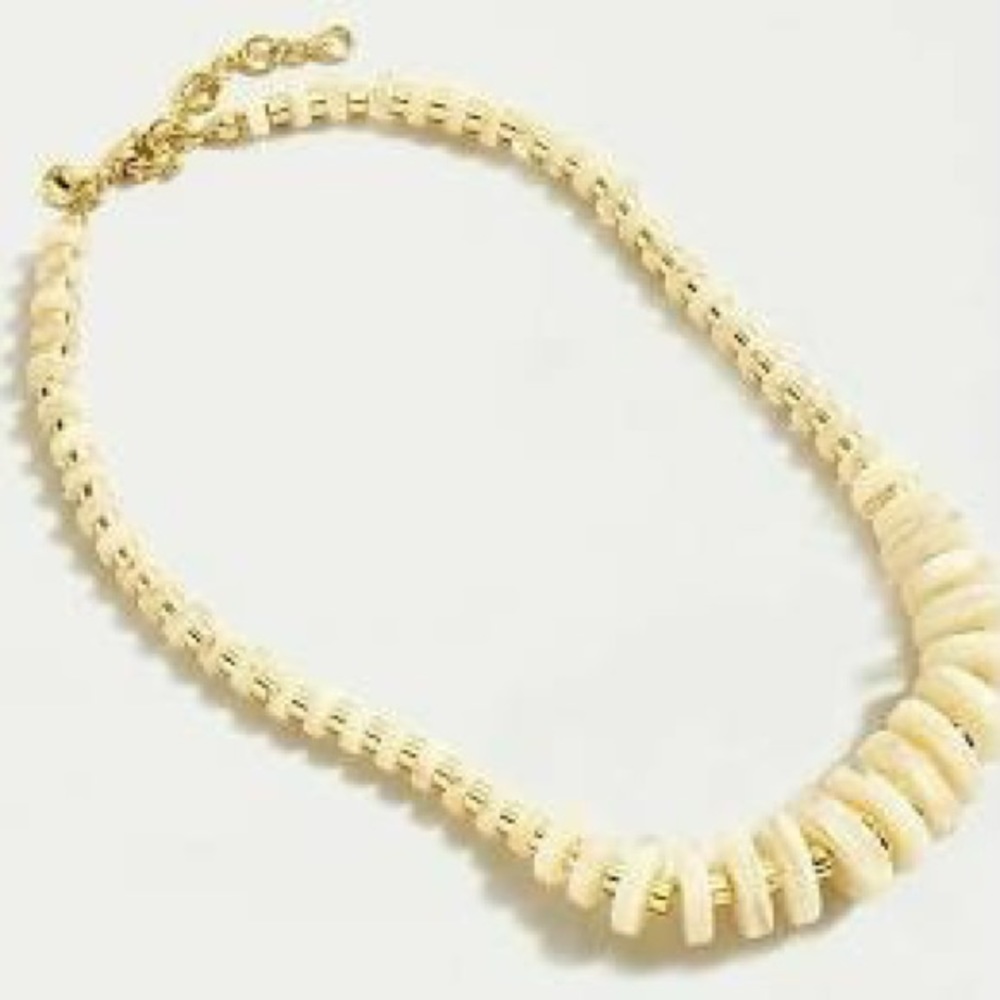 J. Crew Graduated Mixed Disk Necklace
